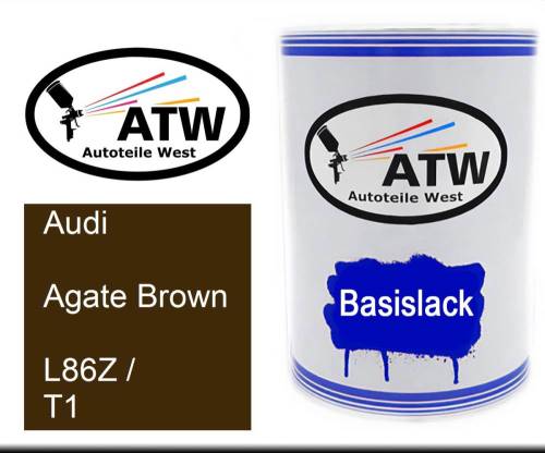 Audi, Agate Brown, L86Z / T1: 500ml Lackdose, von ATW Autoteile West.